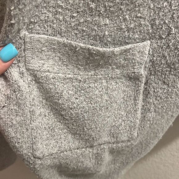 ✨Cotton On Light Gray Long Open Pocket Sz Large  Cardigan✨ - Picture 6 of 6
